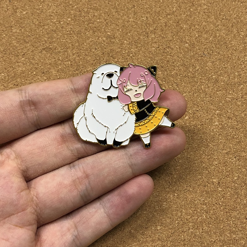 Spyx Bros Pin Enamel Desain Kartun Anime Anya Bear Lucu