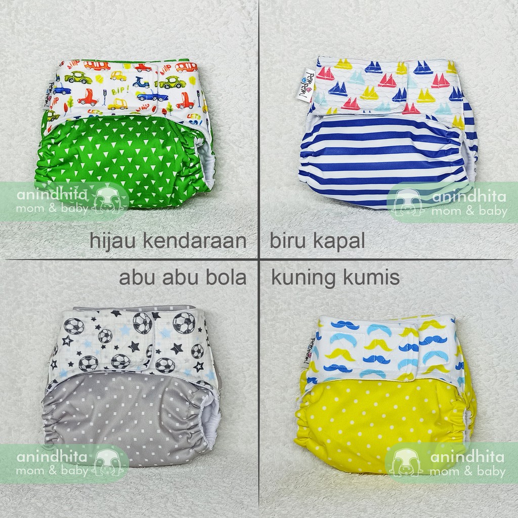 PEMPEM Velcro Insert Litty | Clodi | Cloth Diaper  | Popok Kain