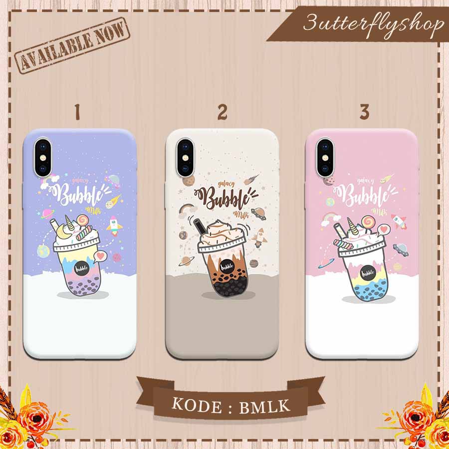 Bubble milk Boba galaxy case Oppo Vivo Realme Redmi Xiaomi Samsung iphone