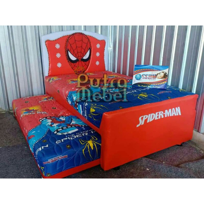 Springbed Sorong Karakter Spiderman