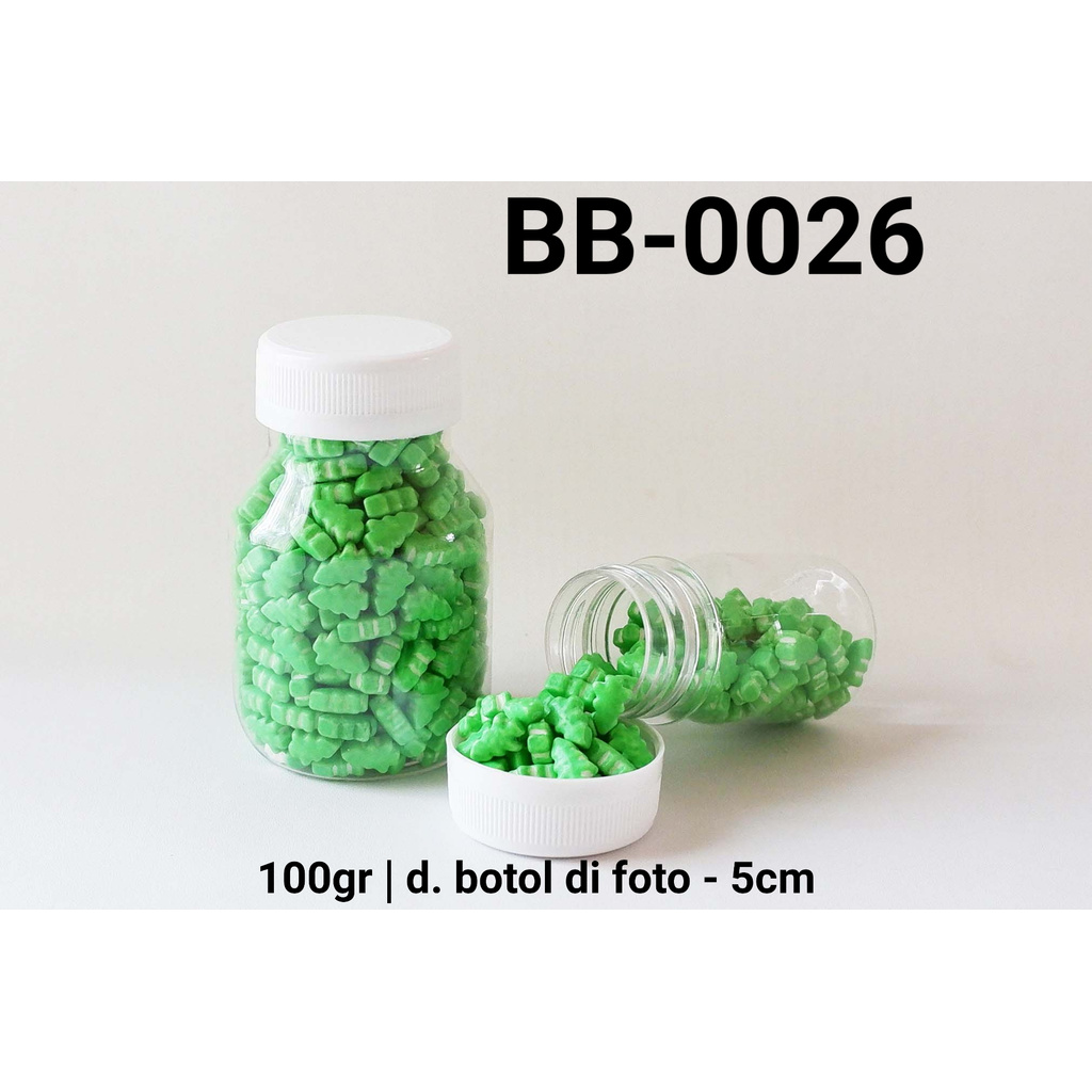 

BB-0026 YBB Sprinkles sprinkle sprinkel 100 gram pohon natal