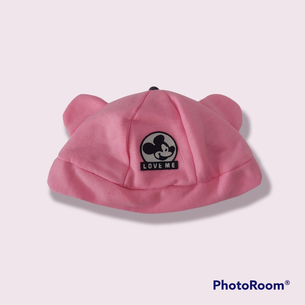 Kupluk Anak / Bayi Karakter Micky Mouse Usia 6 Bulan - 3 Tahun Laki Perempuan