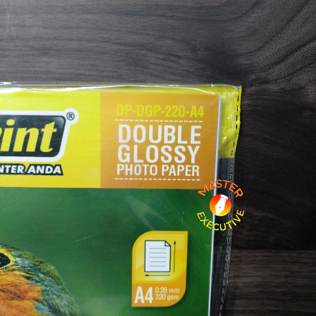 [Pak - 20 Lembar] Data Print Double Glossy Photo Paper 220 gsm A4 / DP-DGP-220-A4