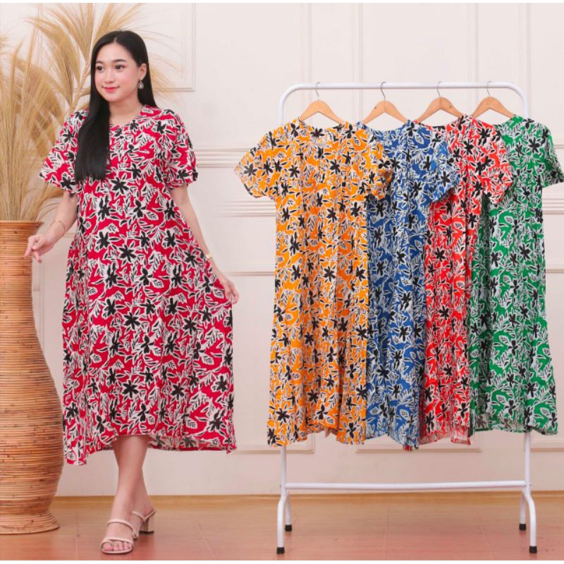 DasterJumbo | Motif Bunga | Daster Kekinian