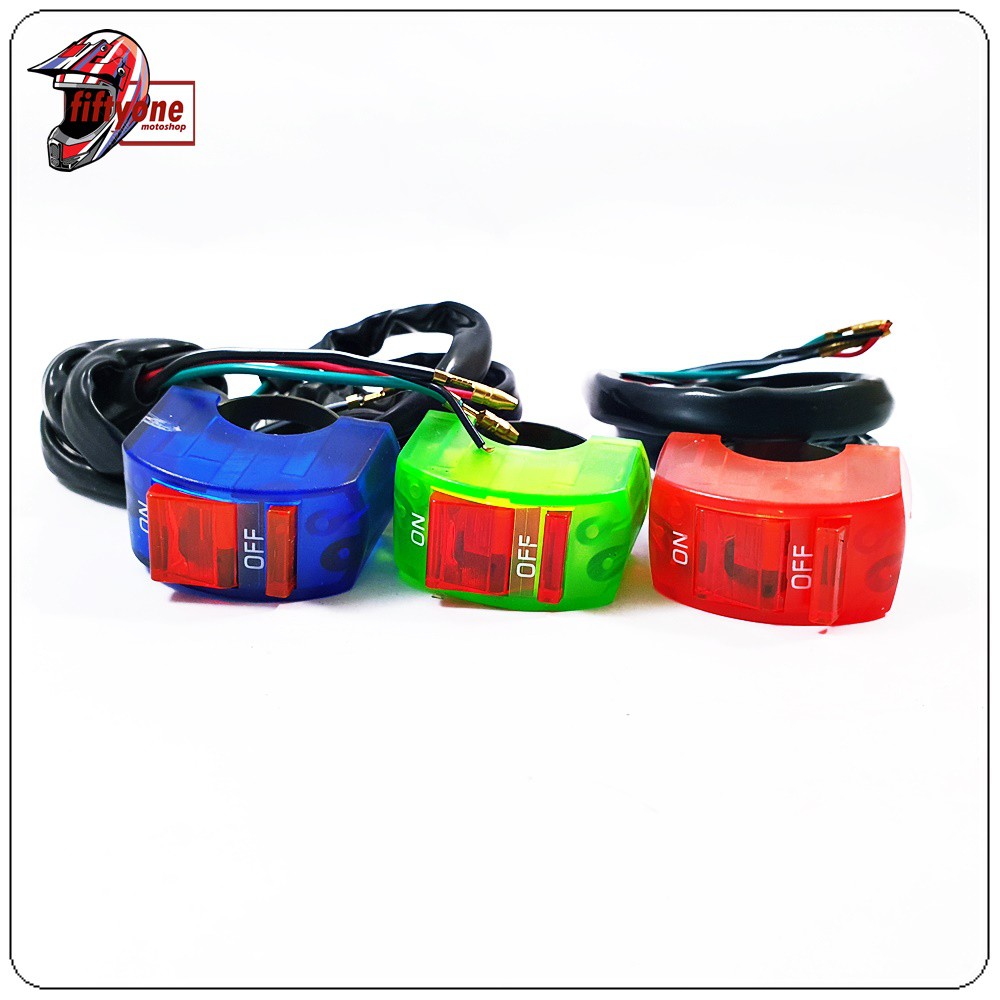 Saklar Stang Nyala LED ON OFF Universal Variasi Motor