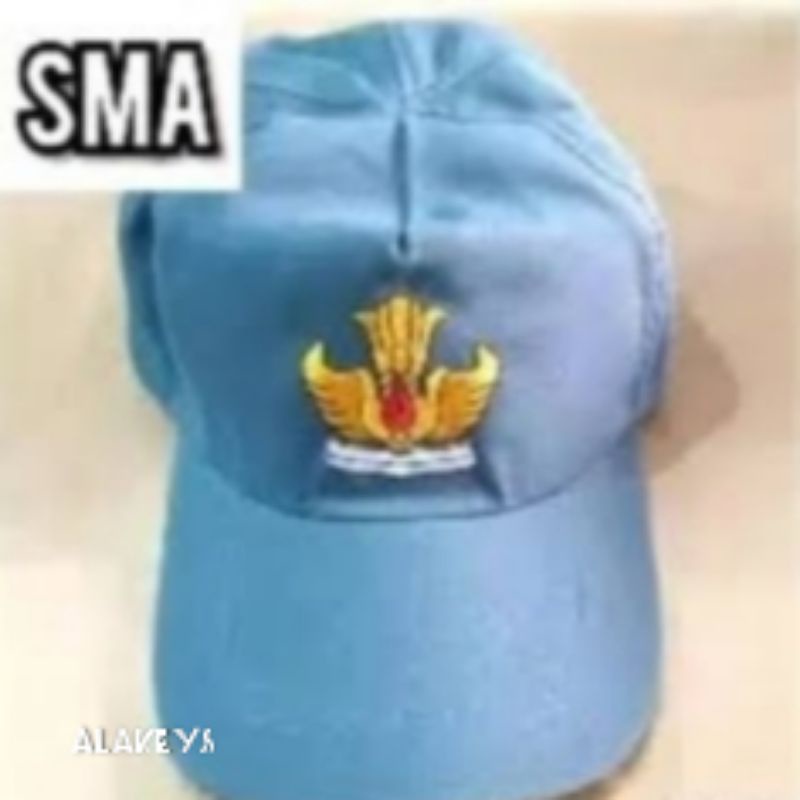 TOPI SEKOLAH POLOS ANAK SD SMP SMU SMA SMK BORDIR