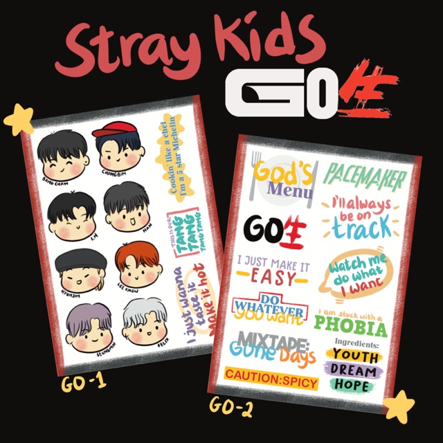 STRAY KIDS God’s Menu [GO Live] stickers✨