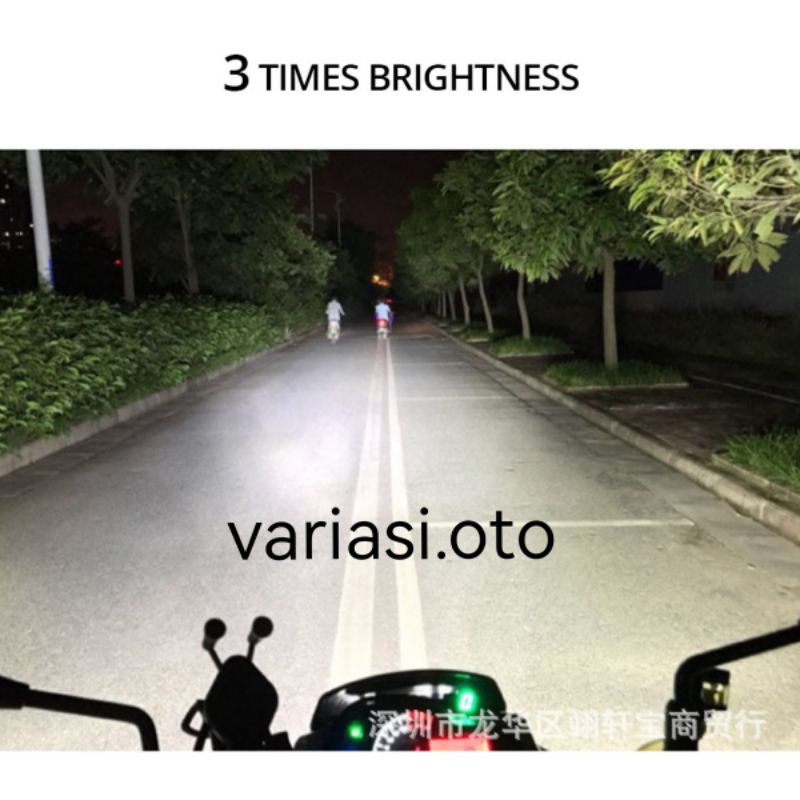 Lampu Tembak Sorot  Motor LED 12 Volt Work Light Cree  8 Mata / 8LED