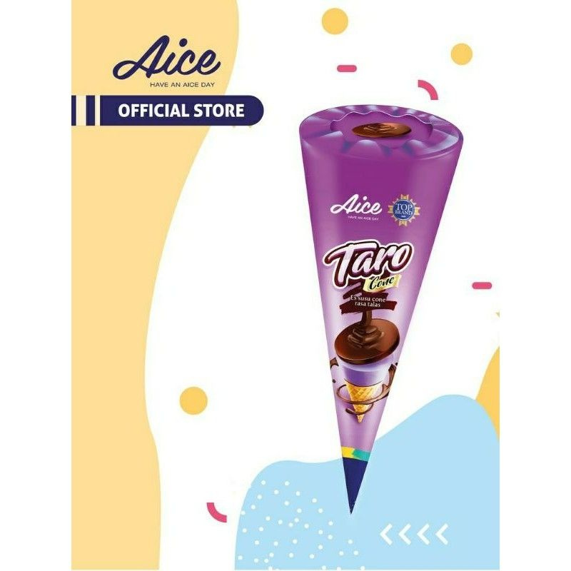 Aice es krim Cone taro 1 box isi 24pcs