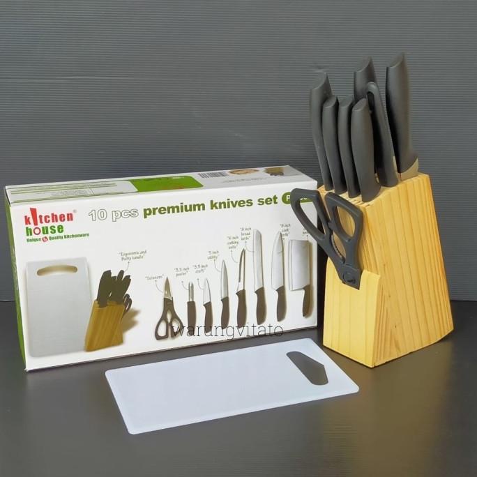 PROMO AKSESORIS  DAPUR CYPRUZ PISAU DAPUR SET KOMPLIT PU0525 / PISAU DAPUR SET CYPRUZ PU0525 LIMITED