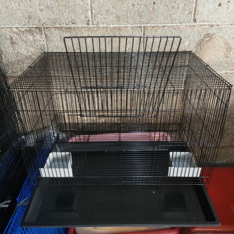 KANDANG KUCING KELINCI BURUNG SUGAR GLIDER MURAH FREE 2 TEMPAT MAKAN 45x30x30 CM