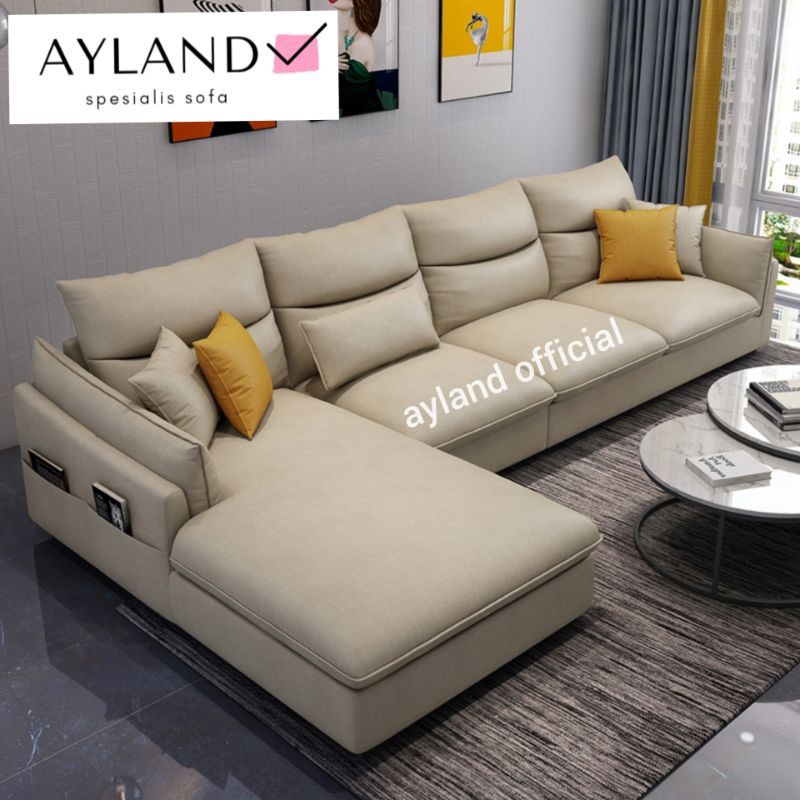 Kursi Sofa Ruang Tamu Minimalis Leter L Empuk