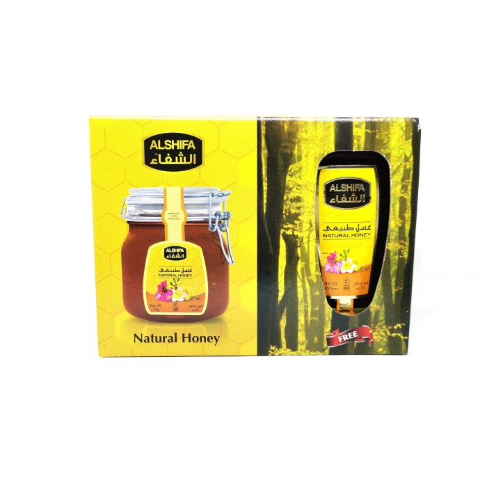 

madu- paket hemat madu al shifa alshifa natural honey original 1 kg + 250gr -madu.