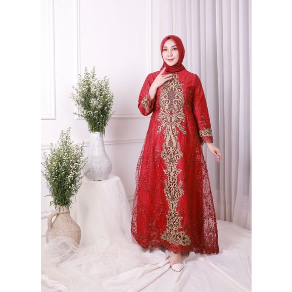 New Gamis Thalia Bordir Krancang Original PJ Butik