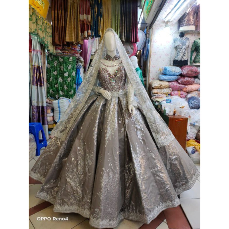gaun pengantin muslim model india 4jfk5