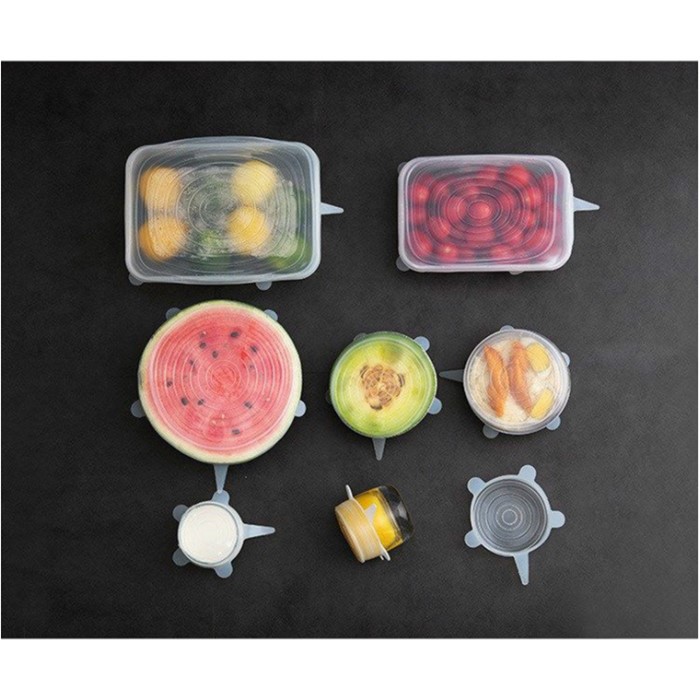 SHOPELLO - 6 in 1 Stretch Bowl Cover Lid Silicone food cover