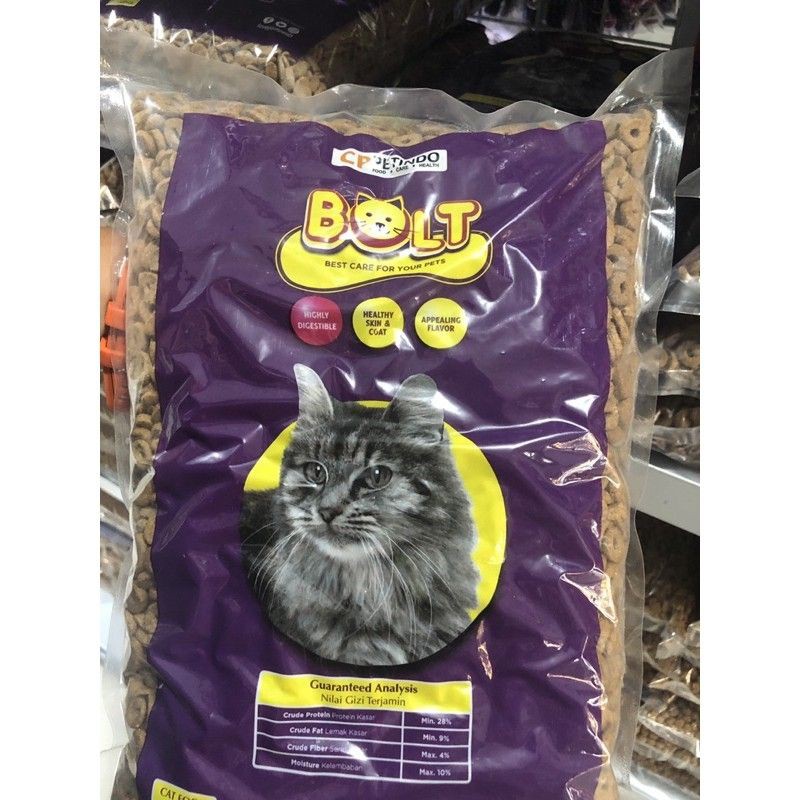 PAKAN KUCING BOLT - DONAT 500gram