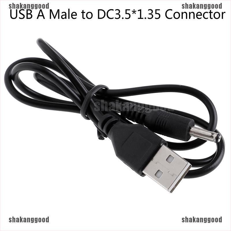 Skid 1Pc Kabel Power Konektor Charger USB A Male Ke DC 3.5x1.35mm