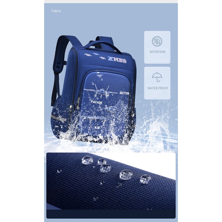 DRAB5619 Tas Ransel Anak Sekolah Anti Air
