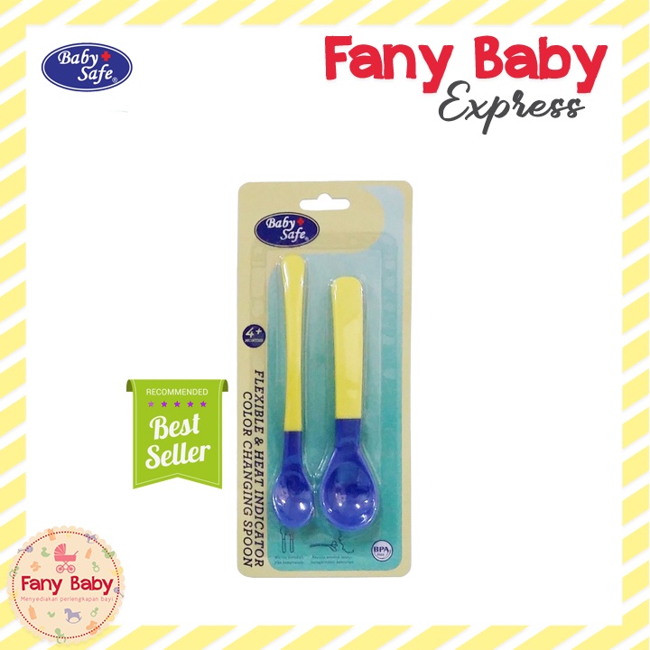 BABY SAFE FLEXIBLE &amp; HEAT INDICATOR SPOON BS350