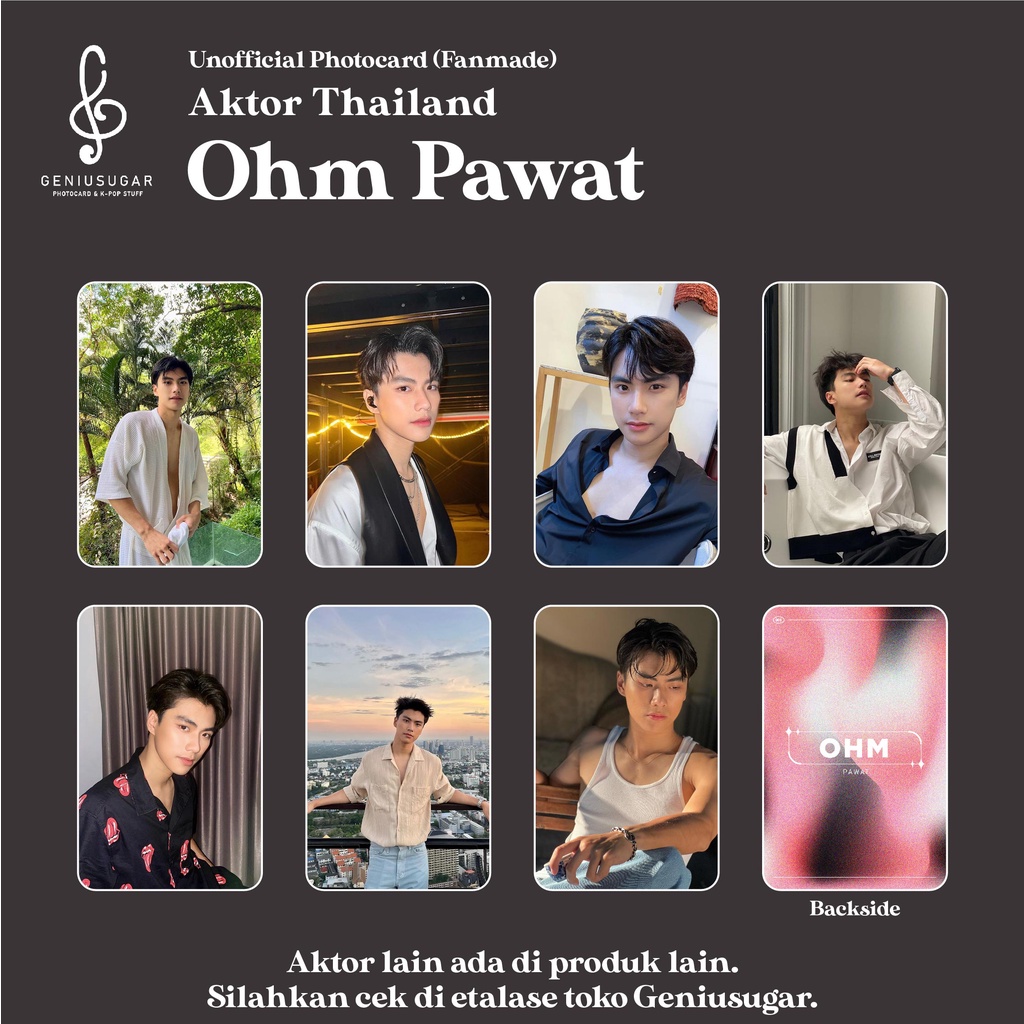 [AKTOR THAILAND] PHOTOCARD OHM PAWAT FANMADE