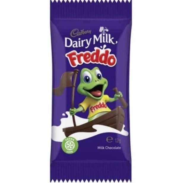 

CADBURY FREDDO 12 GR ORIGINAL / STRAWBERRY / WHITE / MILKY TOP MINI ECER / SATUAN