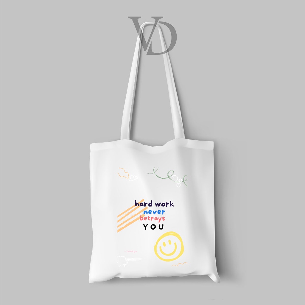 tote bag kanvas quotes treasure / totebag korea