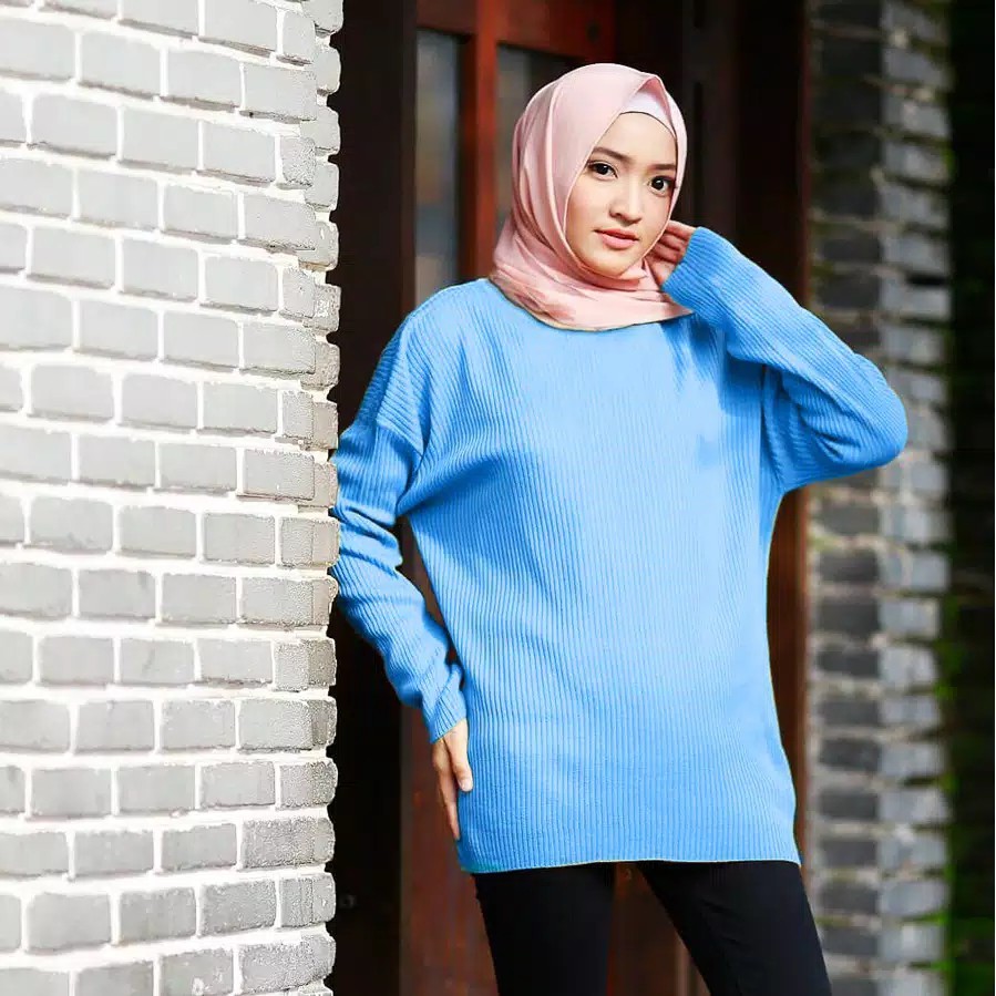 BOXY SWEATER XXL /ATASAN MURAH / BLAOUSE / TUNIC-SOFT TOSCA