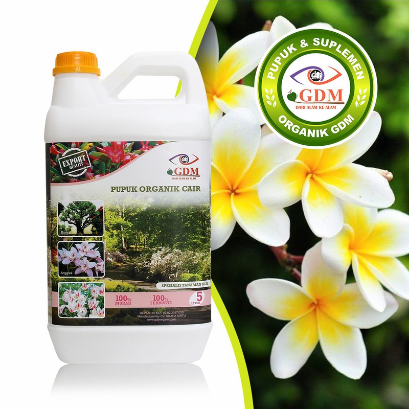 Pupuk Untuk Bunga Kamboja Organik Gdm 5liter Shopee Indonesia
