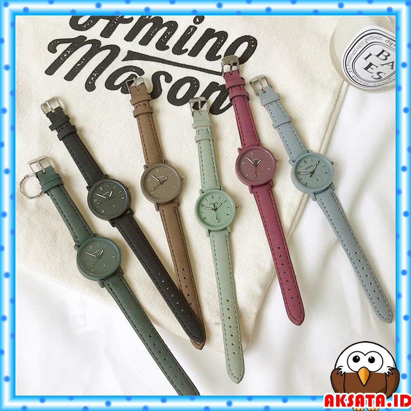 Jam Tangan Wanita Dewasa &amp; Anak Analog Strap PU