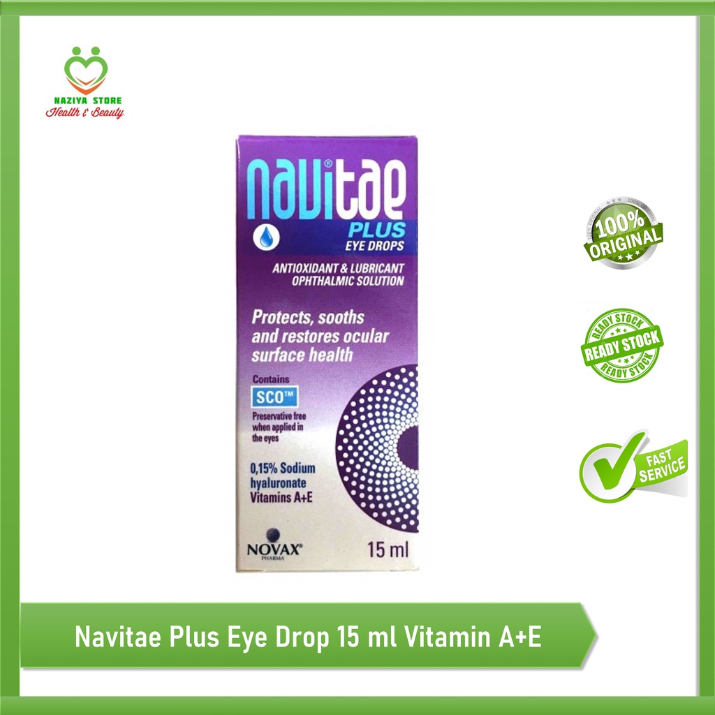 NAVITAE EYE DROPS 15ml Vitamin Tetes Mata Bervitamin A + E