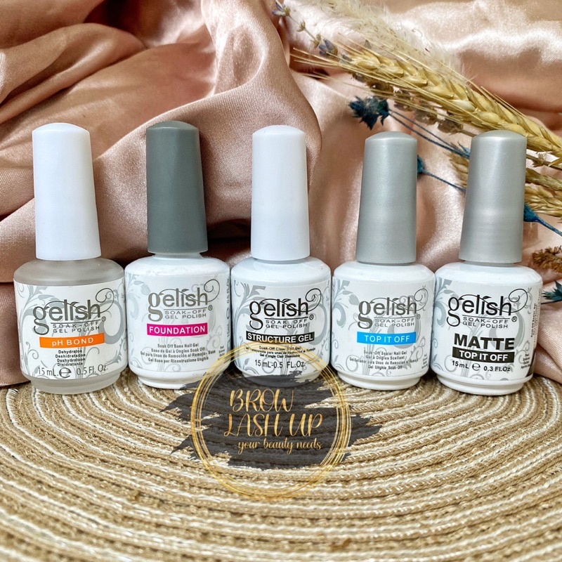 GELISH Top it off &amp; Gelish fondation Gelish PH BOND  15ml