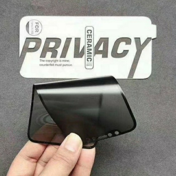 SAMSUNG S20 FE A23 M23 5G M52 M22 M32 M62 A12 M12 ANTI GORES CERAMIC LENTUR SPY ANTI PRIVACY BUKAN KACA SCREEN GUARD GELAP HITAM ANTI PEEPING PELINDUNG LAYAR