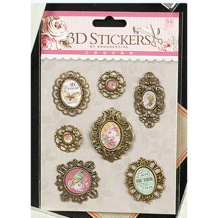 Scrapbook 3D Sticker - Vintage Frame #01