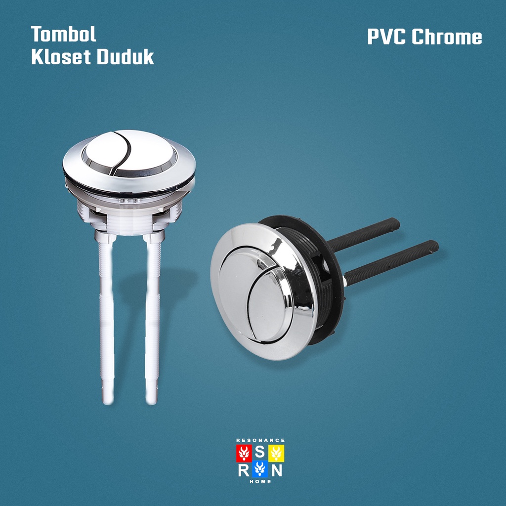 Flush Toilet Ganda Tombol Toilet Ganda / Tombol Tekan Toilet Closet Resonance Home