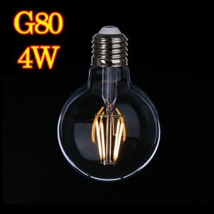 BOHLAM EDISON LED FILAMENT VINTAGE TIPE G80 4w watt CAFE INTERIOR