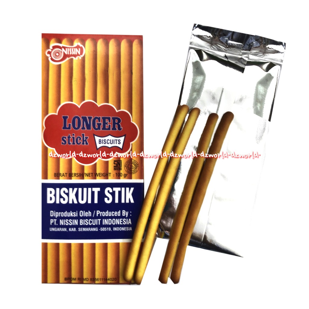 Nissin Biskuit Stick Biskuit Stik Original 100gr Longer Stick Biscuits Nisin Stik Lurus Nis Sin Loger Stick Biscuits