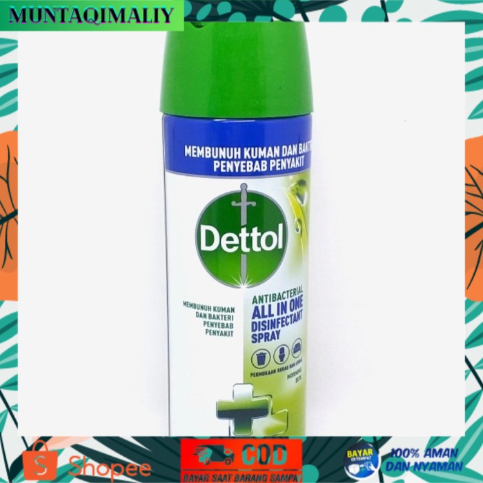 [TERBARU] Dettol disinfectant spray 450ml (Hijau dan Biru) - Hijau