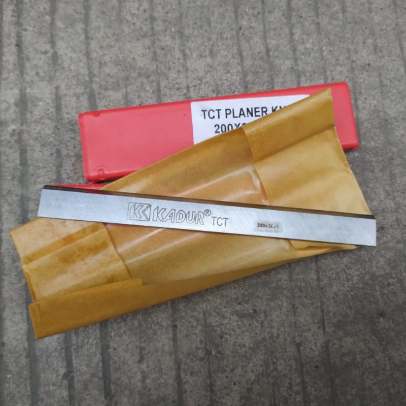 Mata pisau serut jointer set 3 pcs asli merk KADUR TCT 20 cm planer knife diameter 200 x 20 x 3 mn