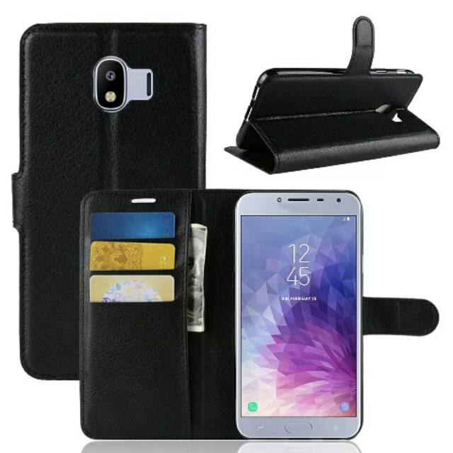 Flip Kulit Samsung J4 2018 / J6 2018 Flip Case Wallet Leather Kulit