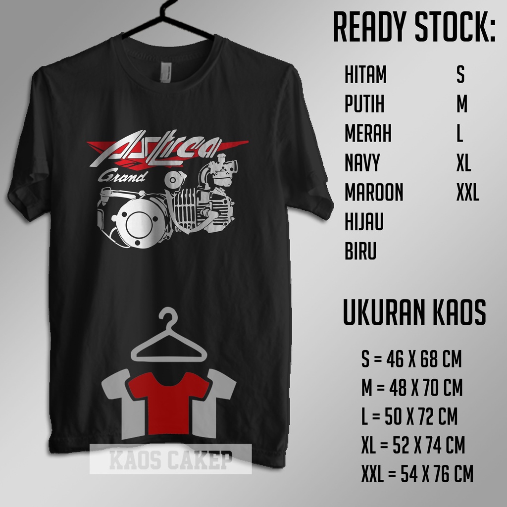 Kaos Motor Honda Astrea Grand Mesin Klasik Baju Otomotif