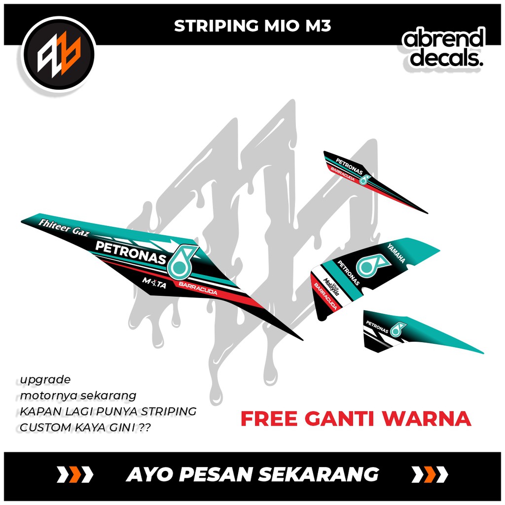 STRIPING MIO M3 PETRONAS / STIKER MIO M3 / STIKER PETRONAS / STIKER MIO M3 PETRONAS