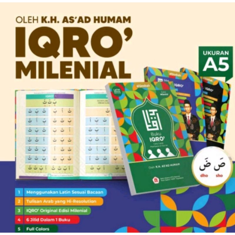 

IQRO EDISI MILENIAL LATIN SESUAI BACAAN ( ALQOSBAH )