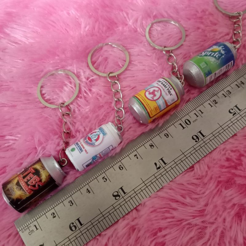 kay20 - Gantungan kunci unik miniatur miniman kaleng souvenir lucu murah viral-4