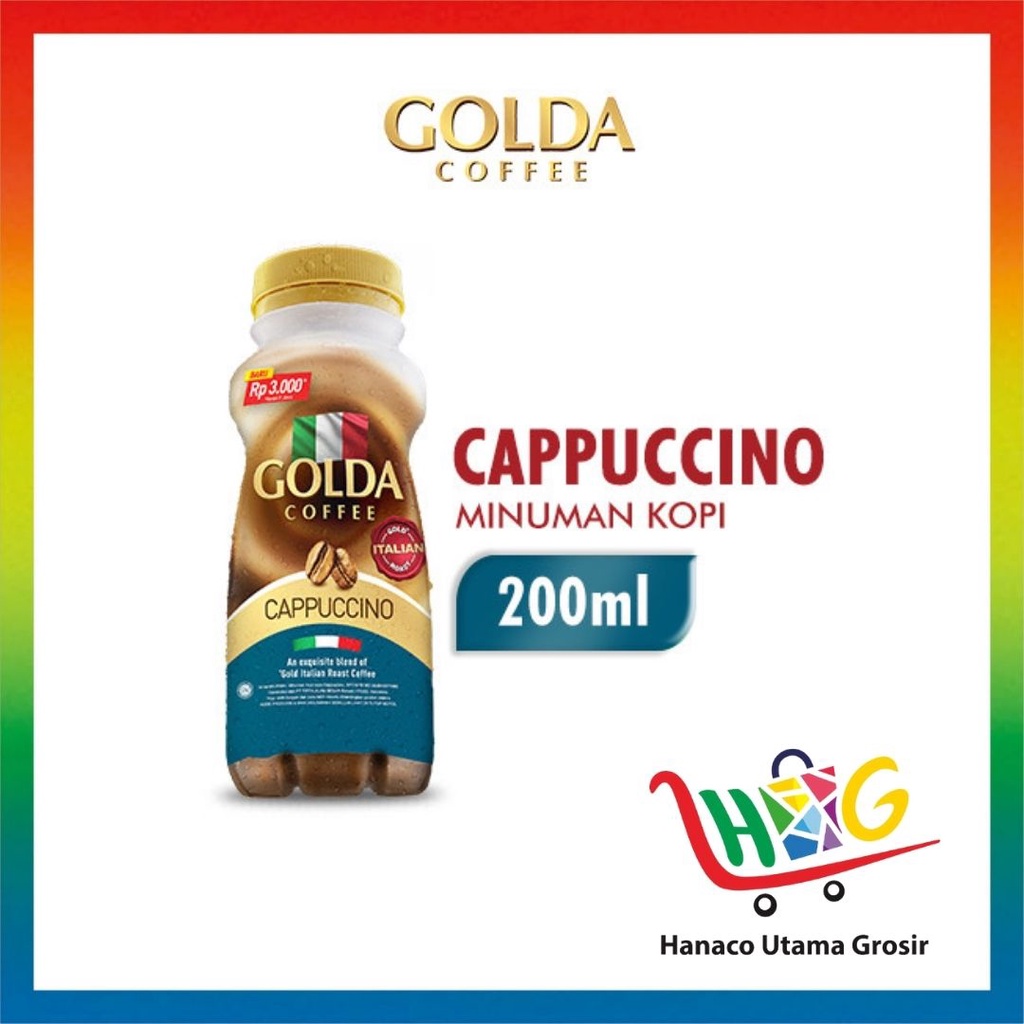 GOLDA Coffee Dolce Latte Kopi Siap Minum Botol 200ML