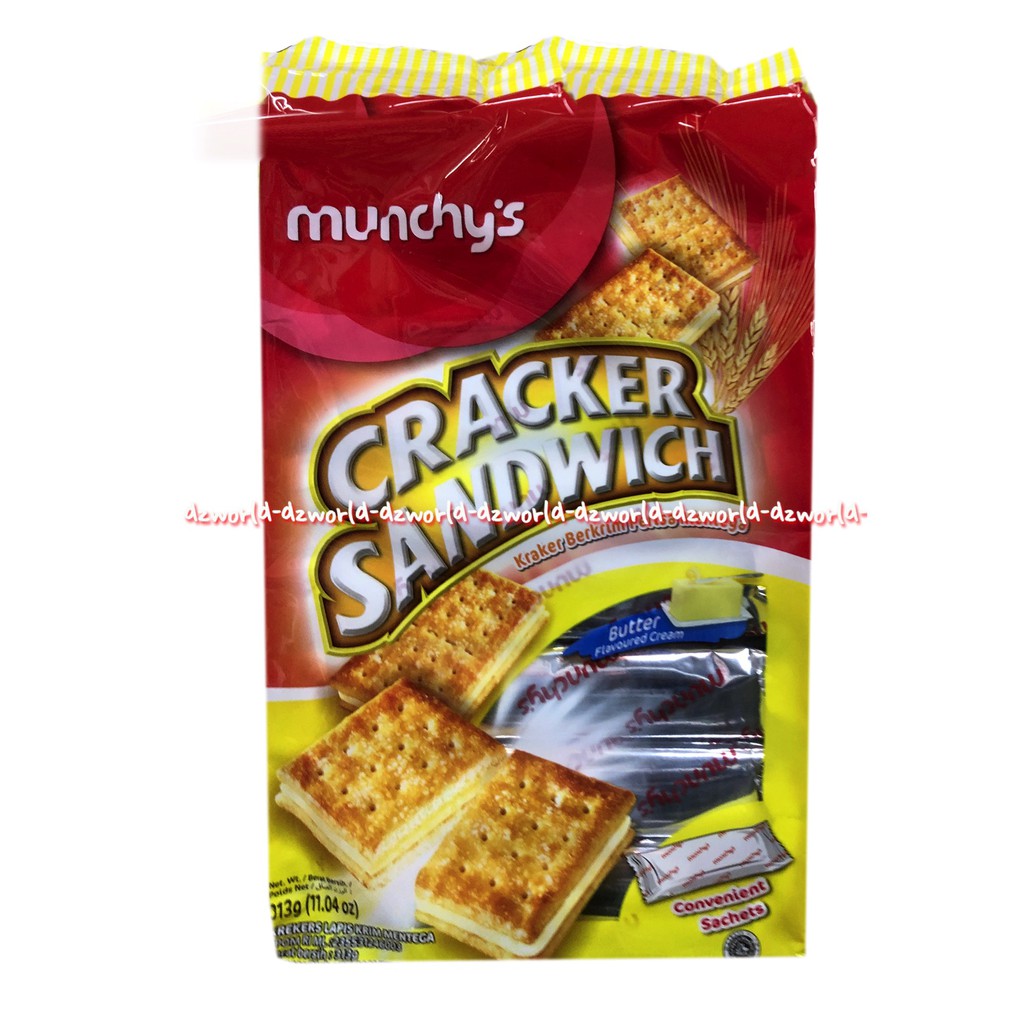 Munchy's Sugar Crackers 300gr Kraker Berkrim Gula Snack Cemilan Munchis