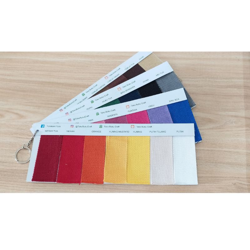 Katalog Warna Webbing katun Toko Buku Craft