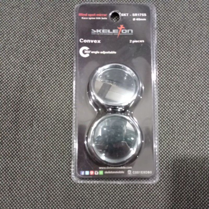 Skeleton Car Blind Spot Mirror ( 40 Mm ) - SKT-ASR175S ( beli 2 dis 50%)