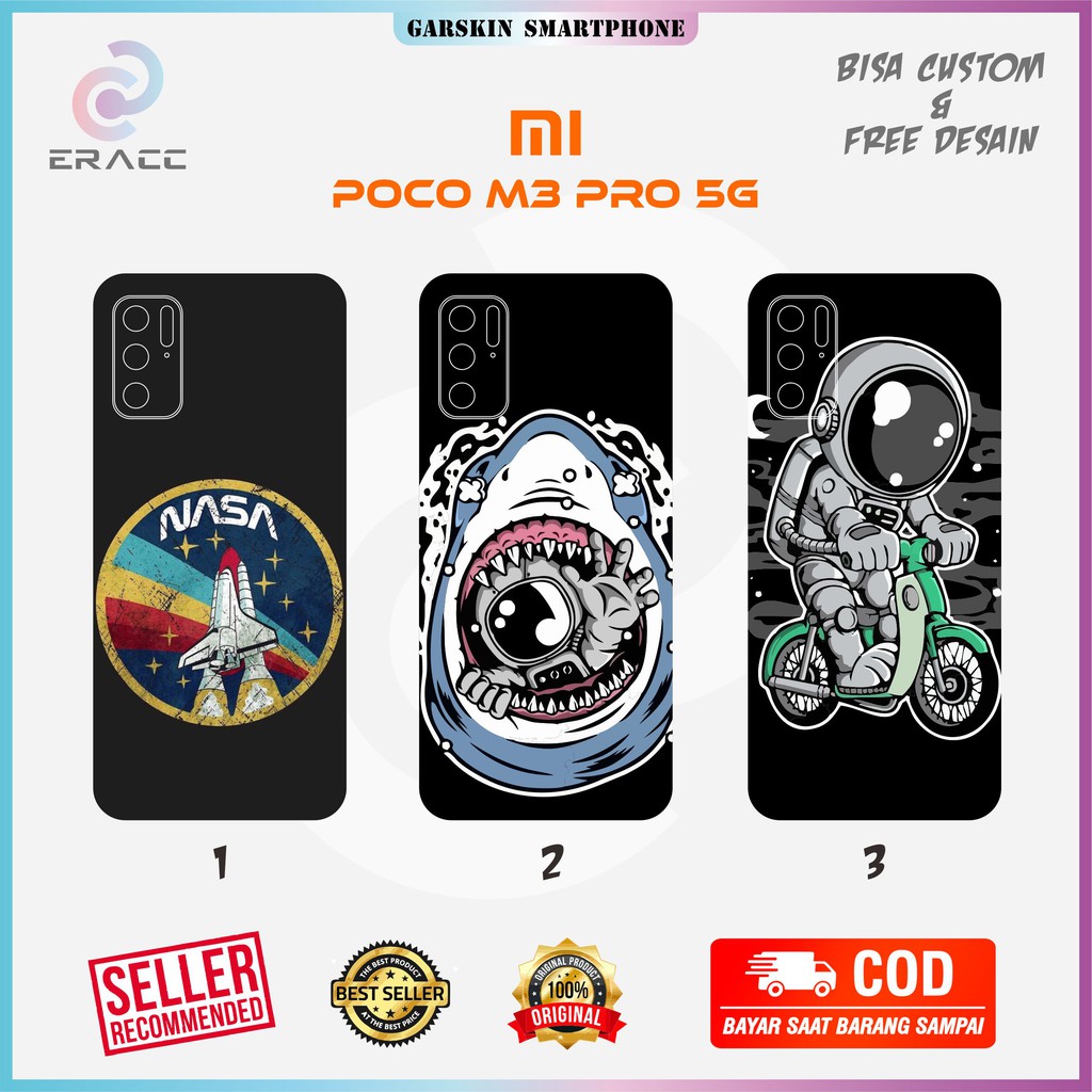 GARSKIN POCO M3 PRO 5G FREE CUSTOM DESAIN