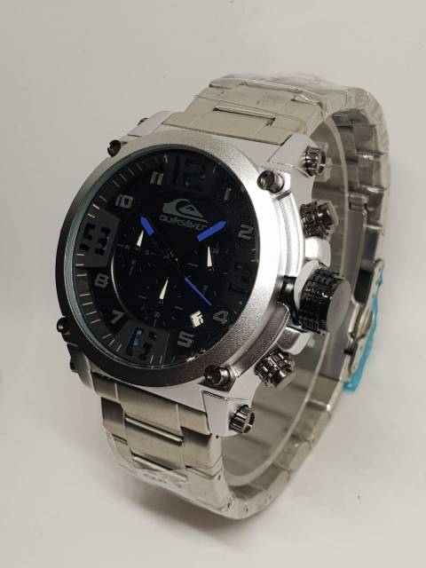 Jam Tangan Pria Quiksilver Rantai Chrono Aktif Premium